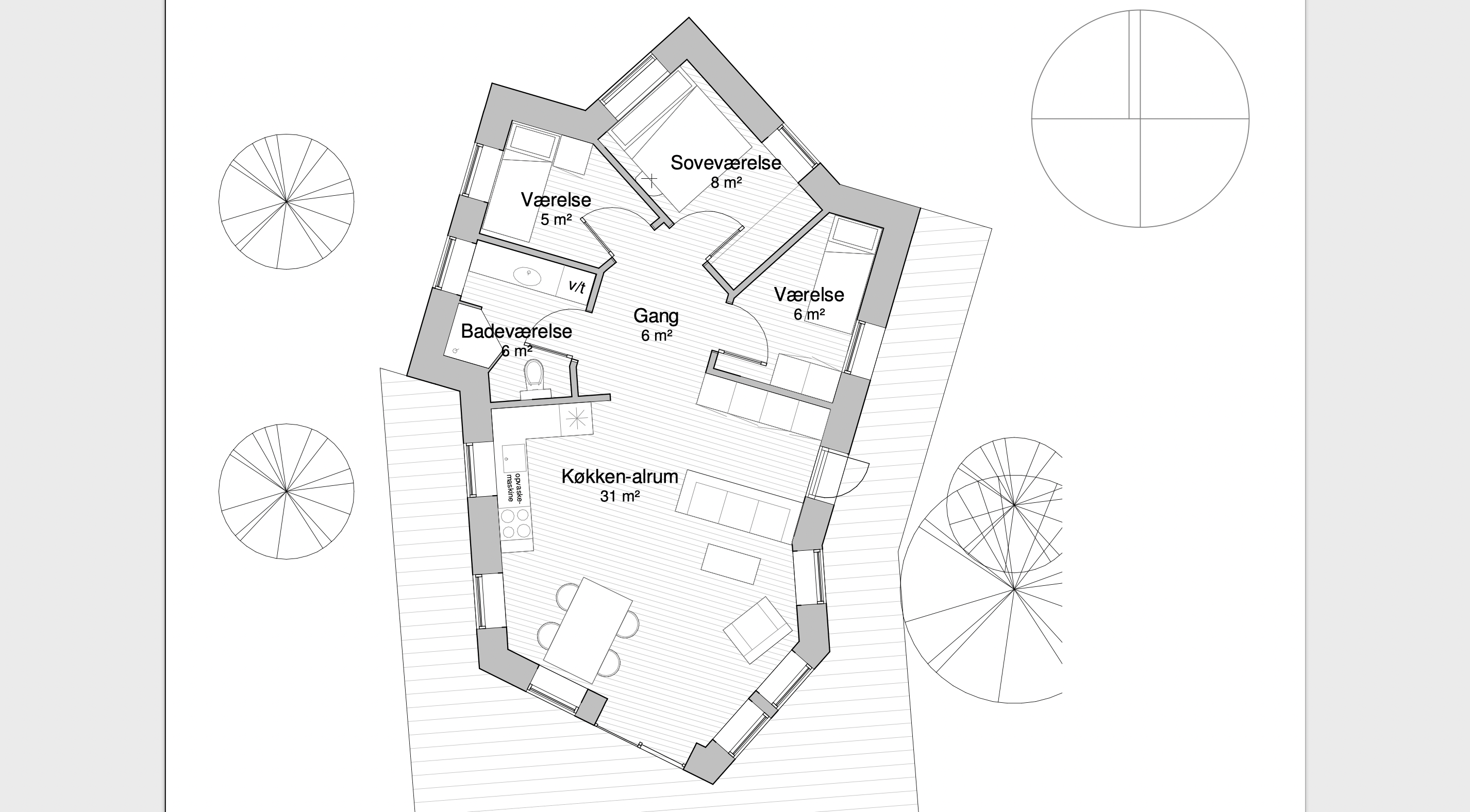 Plantagning af fantastisk sommerhus